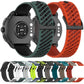 Twill Texture Breathable Silicone Watch Band, 20mm