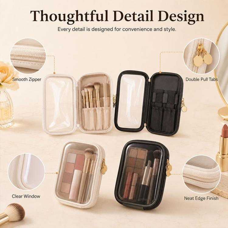 Portable High-Transparency Makeup Bag Mini Storage Bag, 15 x 12 x 4cm