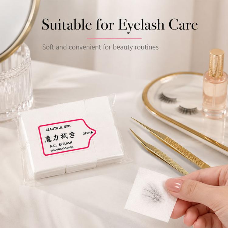 Non Woven Manicure Cleaning Pads Disposable Nail Polish Remover Pads