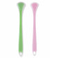 2pcs/Pack Double-Sided Silicone Tongue Scraper Oral Cleaning Tool