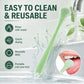 2pcs/Pack Double-Sided Silicone Tongue Scraper Oral Cleaning Tool