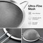 Ultra-fine stainless steel mesh strainer sieve with smooth rim and long handle