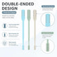 3pcs/Pack 360 Degree Rotating Double Blade Design Double Head Nose Hair Razor