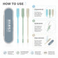 3pcs/Pack 360 Degree Rotating Double Blade Design Double Head Nose Hair Razor