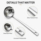 LsCook 7.2cm Stainless Steel Spoon, Soup Spoon, Strainer Spoon