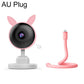 Pink AU plug wireless baby monitor camera with base stand and power cord