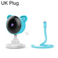 Wireless baby monitor camera, UK plug, blue dome with stand