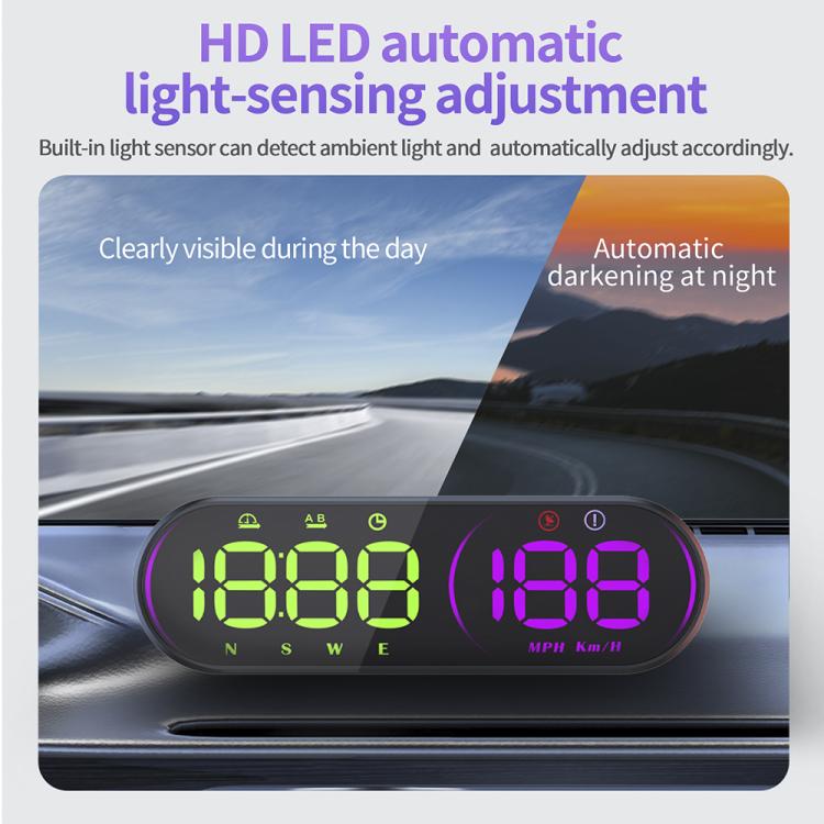 G26 Car GPS Display Head-Up Display Speedometer with Suction Cup Holder, G26