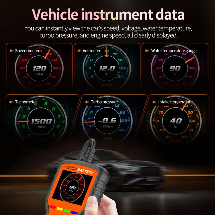 K2 Pro 2 in 1 Car OBDII Diagnostic Tool Battery Tester, K2 Pro