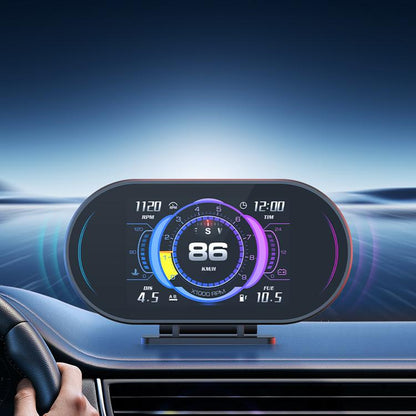 P27 Multi-functional LCD HD OBD2 GPS Gauge Speedometer, P27