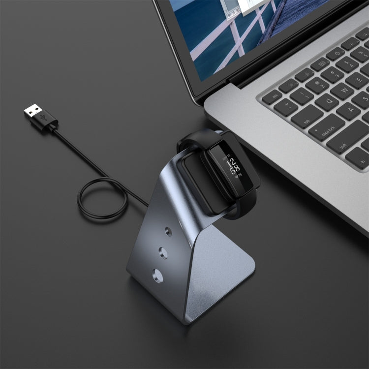 For Fitbit Inspire 2 Aluminum Alloy Charger Holder with Chip Protection, Support Fast Charging, For Fitbit Inspire 2