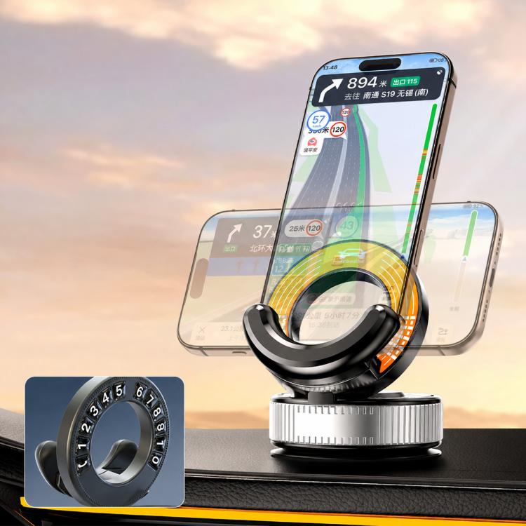 F9 Vacuum Suction Cup Phone Car Mount For Navigation Desktop Use, Basic Model, Parking Number Plate