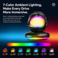 D3 15W Ice Magnetic Cooling RGB Car Mount Wireless Charging Phone Holder