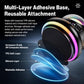 D3 15W Ice Magnetic Cooling RGB Car Mount Wireless Charging Phone Holder