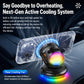 D3 15W Ice Magnetic Cooling RGB Car Mount Wireless Charging Phone Holder