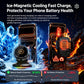 D3 15W Ice Magnetic Cooling RGB Car Mount Wireless Charging Phone Holder