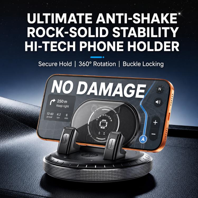 D5 Vacuum Suction Rotating Base Car Center Console Phone Mount