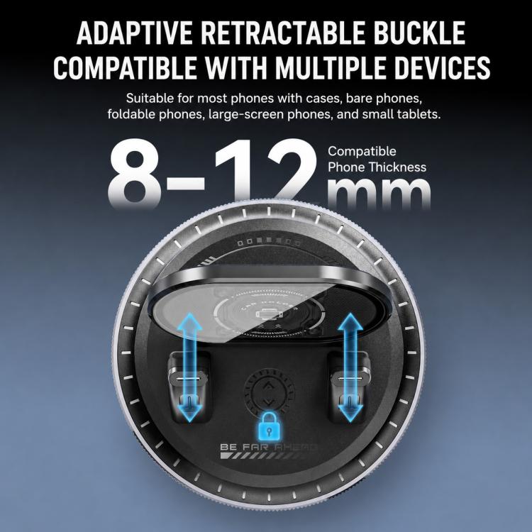D5 Vacuum Suction Rotating Base Car Center Console Phone Mount