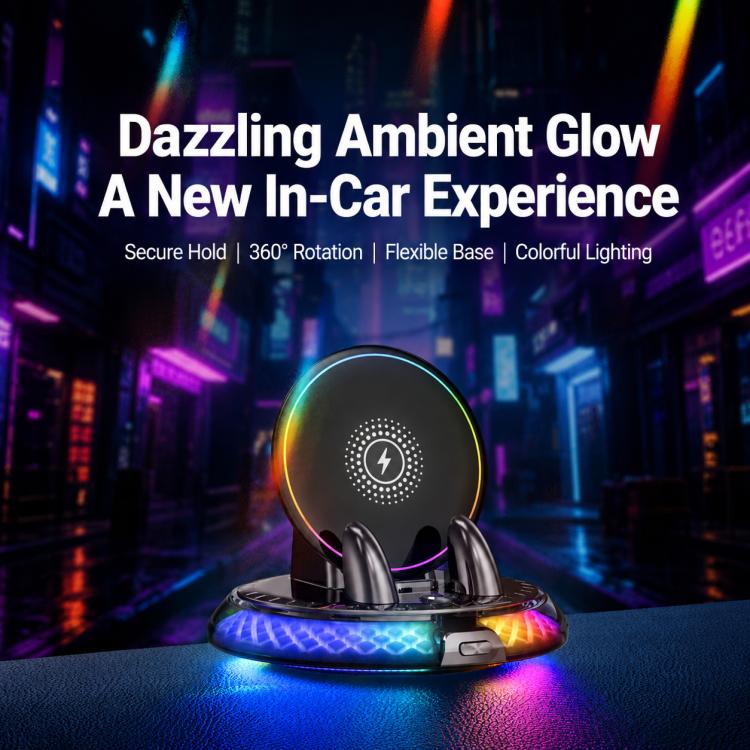 D9 Self-adhesive Rotating Base Car Wireless Charging Phone Holder