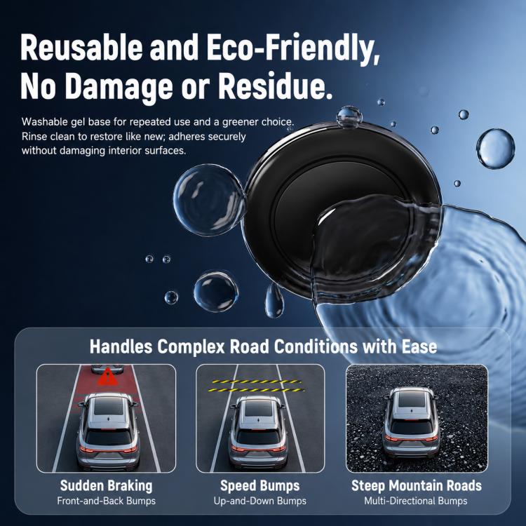 D9 Self-adhesive Rotating Base Car Wireless Charging Phone Holder