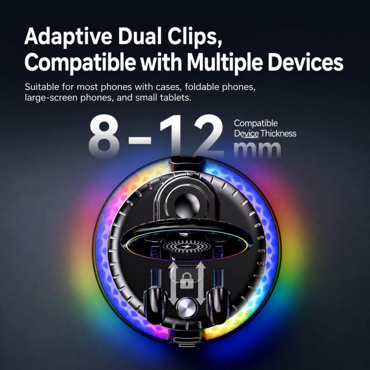 D9 Self-adhesive Rotating Base Car Wireless Charging Phone Holder
