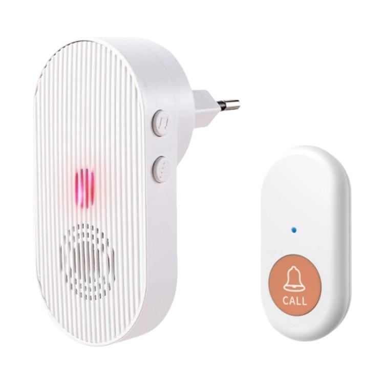 XY-808 Adjustable Volume Wireless Waterproof Doorbell Elderly Call Device, US Plug, EU Plug