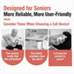 XY-808 Adjustable Volume Wireless Waterproof Doorbell Elderly Call Device, US Plug, EU Plug