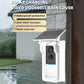 1MP HD Graffiti Smart Video Doorbell Camera With Solar Panel Charging Rain Cover