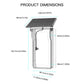 1MP HD Graffiti Smart Video Doorbell Camera With Solar Panel Charging Rain Cover