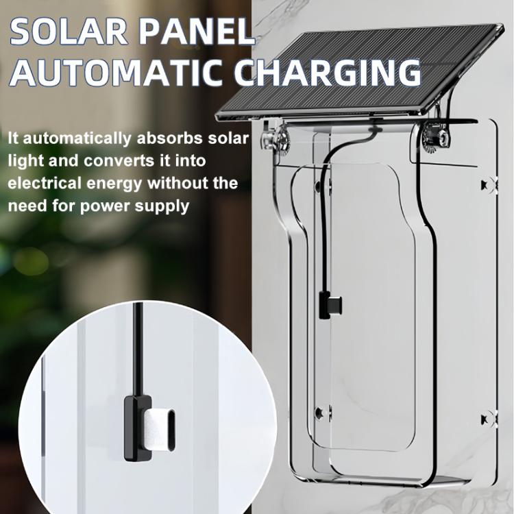 1MP HD Graffiti Smart Video Doorbell Camera With Solar Panel Charging Rain Cover