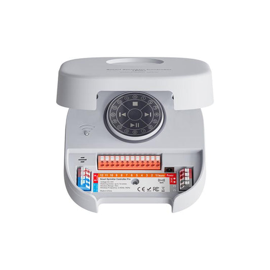 NEO Wi-Fi smart sprinkler controller with open terminals and control dial
