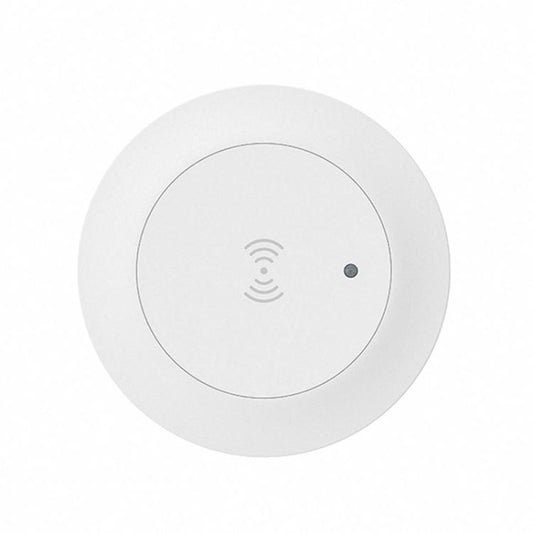 Round white WiFi human presence sensor, ceiling-mount style with indicator dot