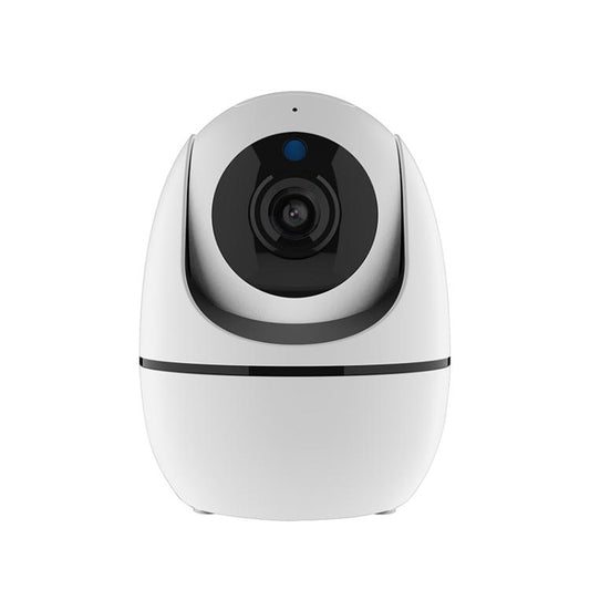 Indoor WiFi network camera with white dome housing and black lens module