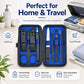 9pcs/Set Portable Stainless Steel Nail Clipper Manicure Tool Set