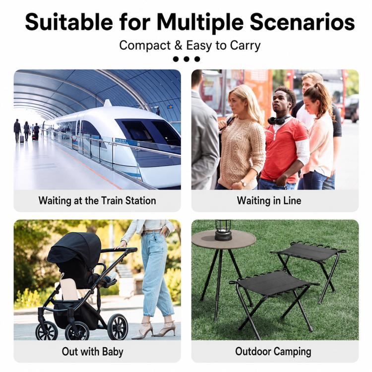 Outdoor Camping Fishing Chairs Portable Folding Storage Stool