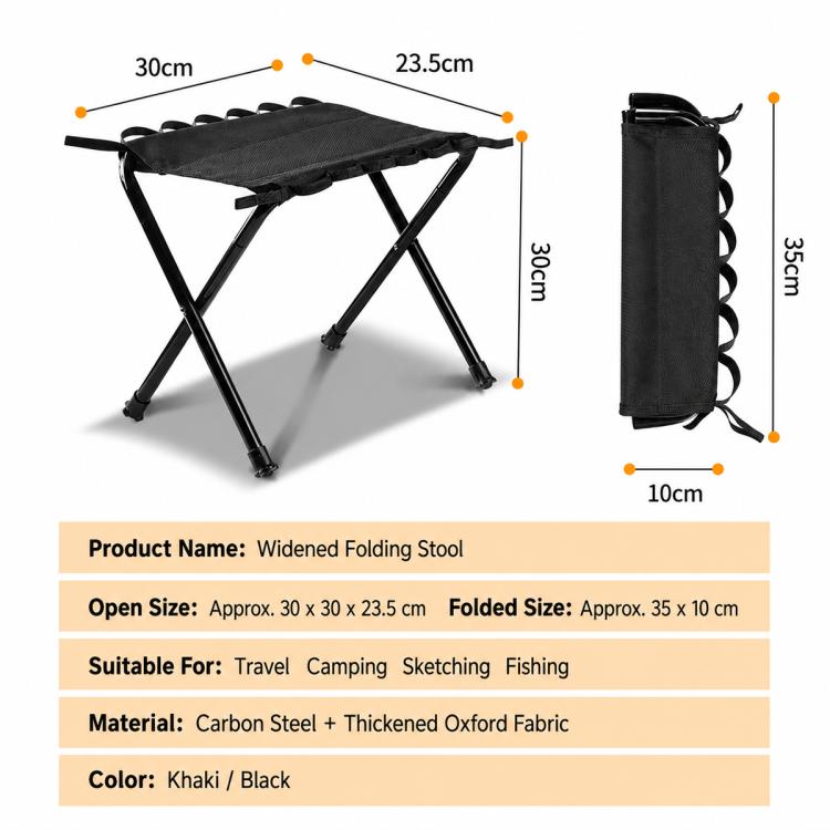 Outdoor Camping Fishing Chairs Portable Folding Storage Stool