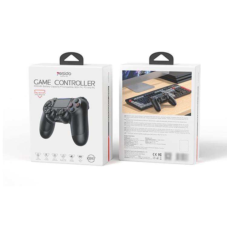 Game controller box with printed controller image and KB47 branding