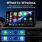 Black mini car adapter box with MMB logo shown for wired-to-wireless setup