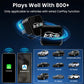Black mini car adapter box with MMB logo, wireless CarPlay setup overview