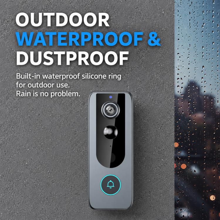 M20 High Definition Night Vision Wireless Two-Way Intercom Video Doorbell, M20(Black)