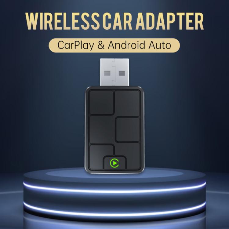 2 in 1 Car mini Smart Box Wired to Wireless Android Auto CarPlay Adapter, ZYD-TAB0C
