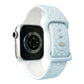 Star-Shaped Dot Pattern Butterfly Clasp Silicone Watch Band, For Apple Watch 46mm / 49mm / 45mm / 44mm, For Apple Watch 42mm / 41mm / 40mm / 38mm