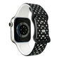 Star-Shaped Dot Pattern Butterfly Clasp Silicone Watch Band, For Apple Watch 46mm / 49mm / 45mm / 44mm, For Apple Watch 42mm / 41mm / 40mm / 38mm