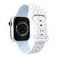 Star-Shaped Dot Pattern Butterfly Clasp Silicone Watch Band, For Apple Watch 46mm / 49mm / 45mm / 44mm, For Apple Watch 42mm / 41mm / 40mm / 38mm