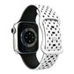 Star-Shaped Dot Pattern Butterfly Clasp Silicone Watch Band, For Apple Watch 46mm / 49mm / 45mm / 44mm, For Apple Watch 42mm / 41mm / 40mm / 38mm
