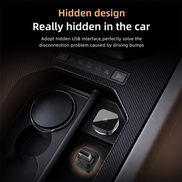 2 in 1 Car mini Smart Box Wireless Android Auto CarPlay Adapter, ZYD-B42