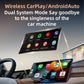 2 in 1 Car mini Smart Box Wireless Android Auto CarPlay Adapter, ZYD-B42