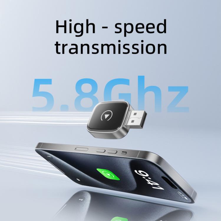 2 in 1 Car mini Smart Box Bluetooth5.4+WiFi6 Wireless Android Auto CarPlay Adapter, ZYD-TAB0P