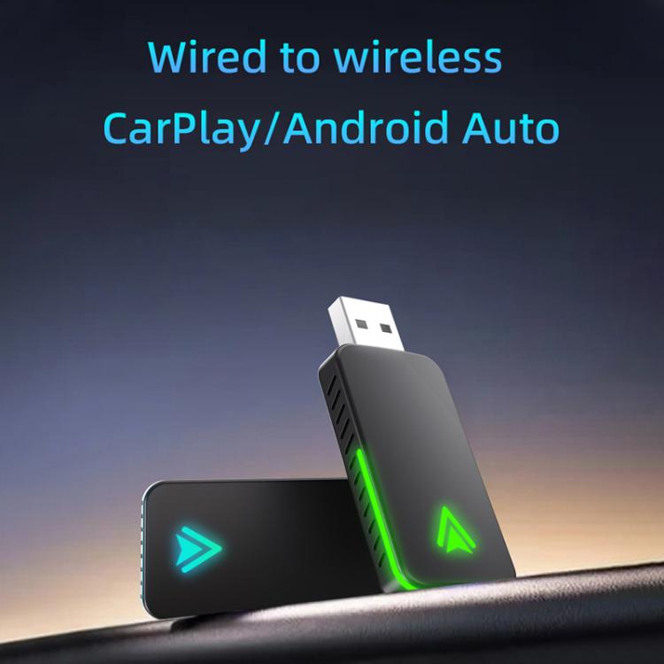 2 in 1 Car mini Smart Box Wired to Wireless Android Auto CarPlay Adapter, ZYD-B113