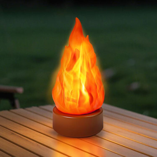 HZ-K03 LED Simulated Flame Lamp Outdoor Camping Decor Light
